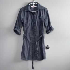 Lady Hathaway Jean Shirt Dress - Gray